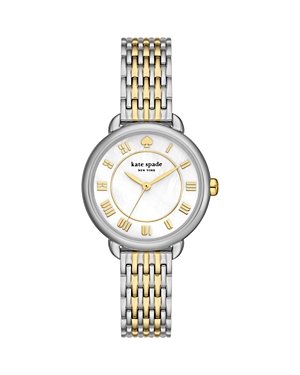 Kate Spade Women's Lily Avenue Two-tone Stainless Steel Three-hand Watch In White/two-tone