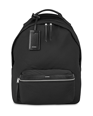 Shop Sandro Canvas Backpack In Black