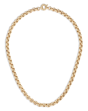 Shop Adina Reyter 14k Yellow Gold Chunky Rolo Link Chain Necklace, 16