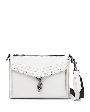 Botkier Trigger Small Leather Zip Top Crossbody In Powder