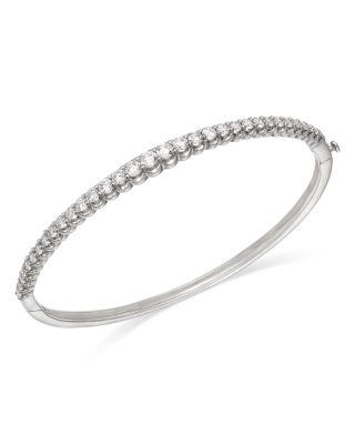 Bloomingdale's Fine Collection - Diamond Graduated Bangle Bracelet in 14K White Gold, 2.0 ct. t.w.