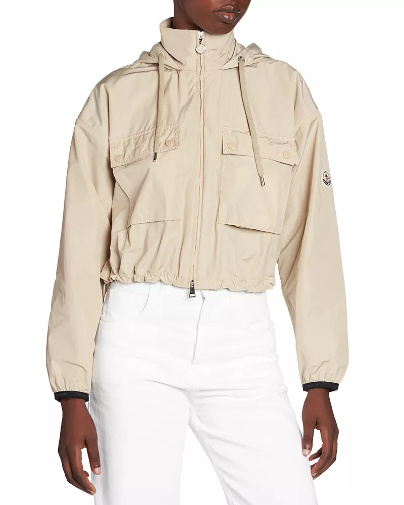 Moncler Leda Hooded Cropped Parka