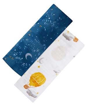 Shop Malabar Baby Unisex Swaddle Gift Set - Baby, Little Kid In Hot Air Balloon + Starry Night