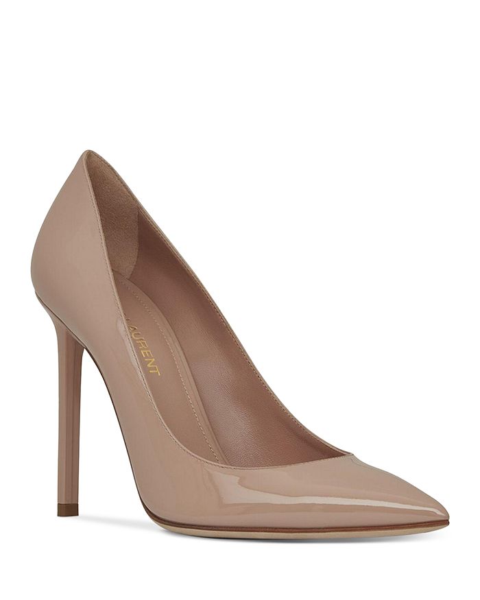 Anja pumps in leather, Saint Laurent