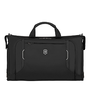 Shop Victorinox Werks 6.0 Deluxe Tri Fold Garment Bag In Black