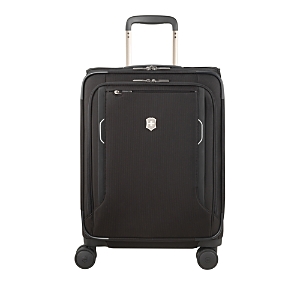 Shop Victorinox Werks 6.0 Global Carry On Wheeled Suitcase In Black