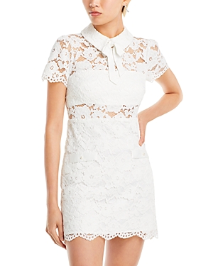 Shop Likely Randy Lace Mini Dress In White