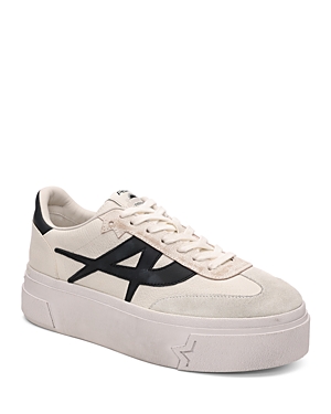 Shop Ash Women's Starmoon Lace Up Low Top Platform Sneakers In Off White