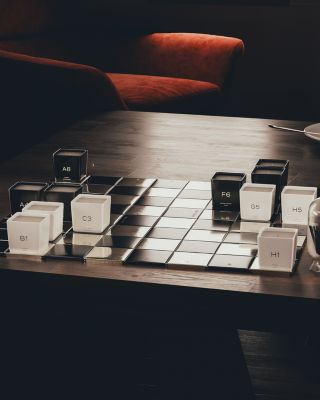 Candle &amp; Chessboard Gift Set