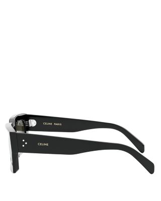 Bold 3 Dots Rectangular Sunglasses, 54mm