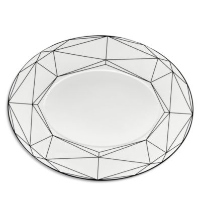 Gem Cut Onyx Oval Platter