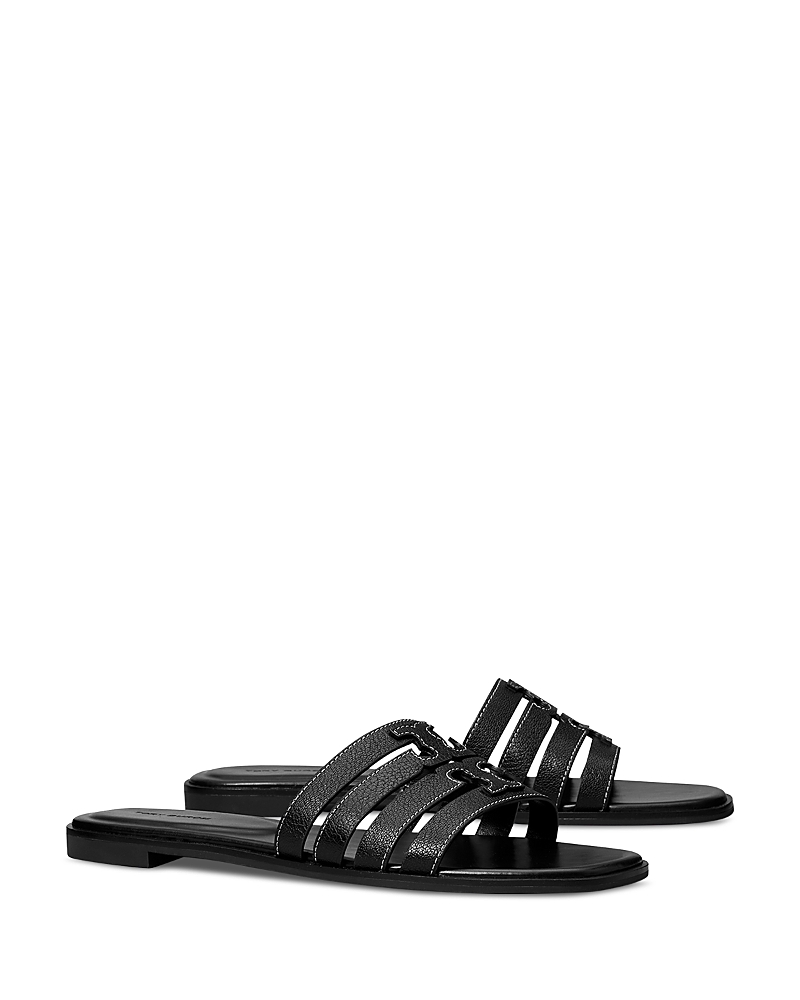 Tory Burch Ines Leather Cage Sandals In Perfect Black