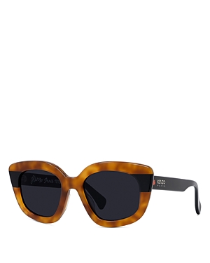 Shop Kenzo Boke 2.0 Butterfly Sunglasses, 52mm In Havana/gray Solid