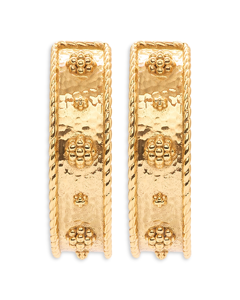 Capucine De Wulf Berry Classic Medium Hoop Earrings In 18k Gold Plated In Gold