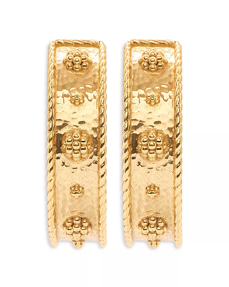 Capucine De Wulf Berry Classic Medium Hoop Earrings in 18K Gold Plated