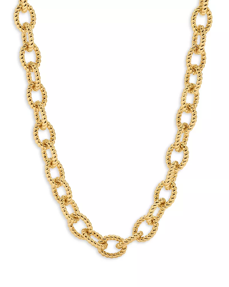 Capucine De Wulf Victoria Chain Necklace in 18K Gold Plated, 18