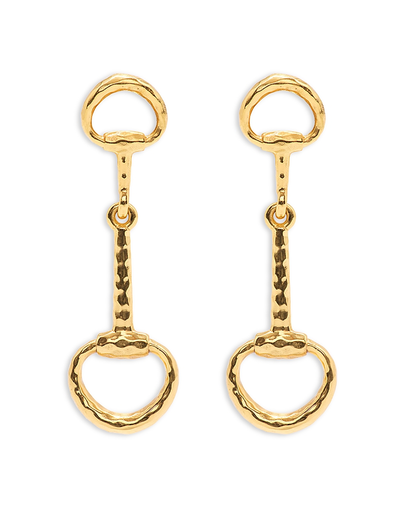 Capucine De Wulf Equestrian Snaffle Bit Earrings In 18k Gold Plated In Gold