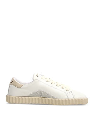 Voile Blanche Women's Janty Lace Up Low Top Sneakers In White
