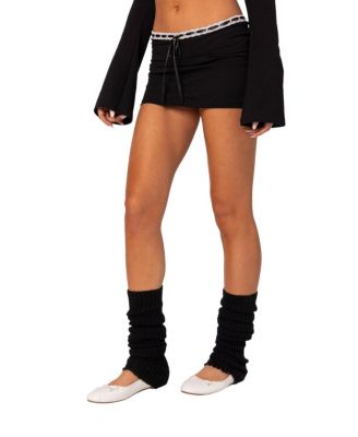 Seline Ribbon Trim Mini Skirt