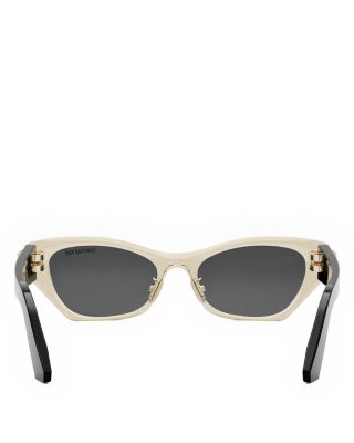 CDior B3U Mirrored Butterfly Sunglasses, 53mm