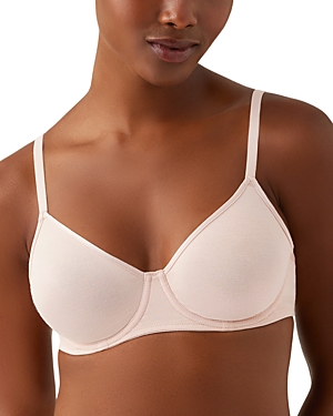 Shop B.tempt'd By Wacoal Cotton To A Tee Unlined Underwire Bra In Rose Smoke
