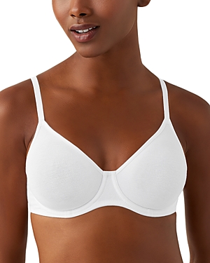 Shop B.tempt'd By Wacoal Cotton To A Tee Unlined Underwire Bra In White