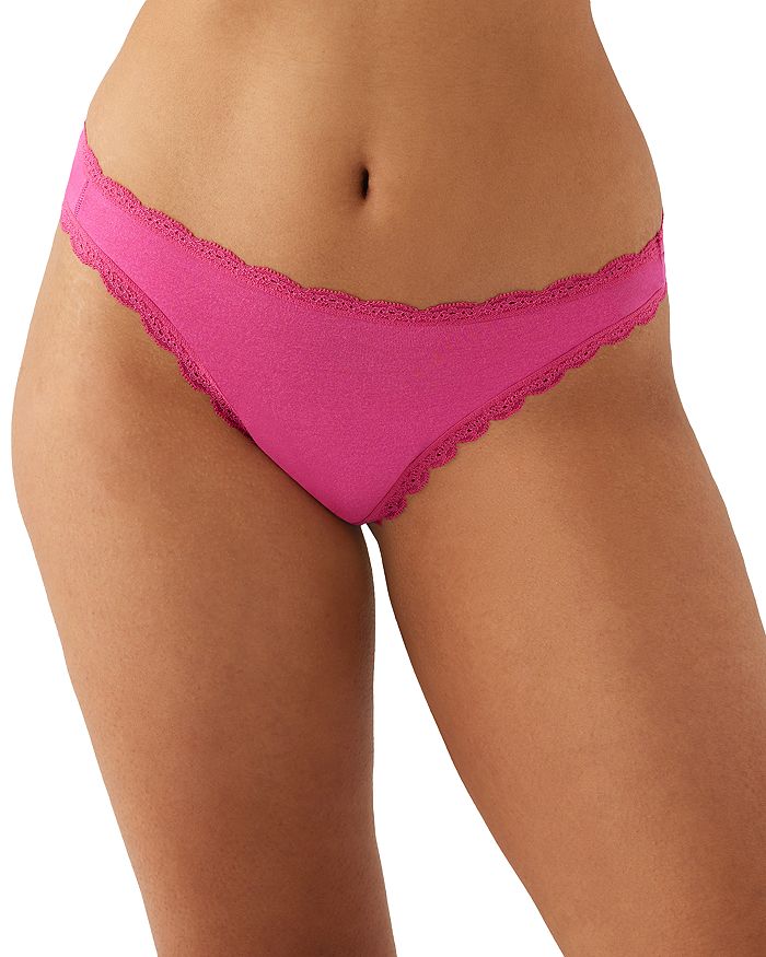 Shop B.tempt'd By Wacoal Inspired Eyelet Thong In Raspberry Rose