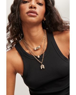 14K Yellow Gold Italian Link Chain Necklace, 16"