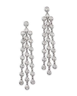 Bloomingdale's Diamond Triple Chain Drop Earrings in 14K White Gold, 2.30 ct. t.w.