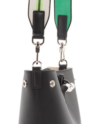 Roseau XS Leather Crossbody Bucket Bag