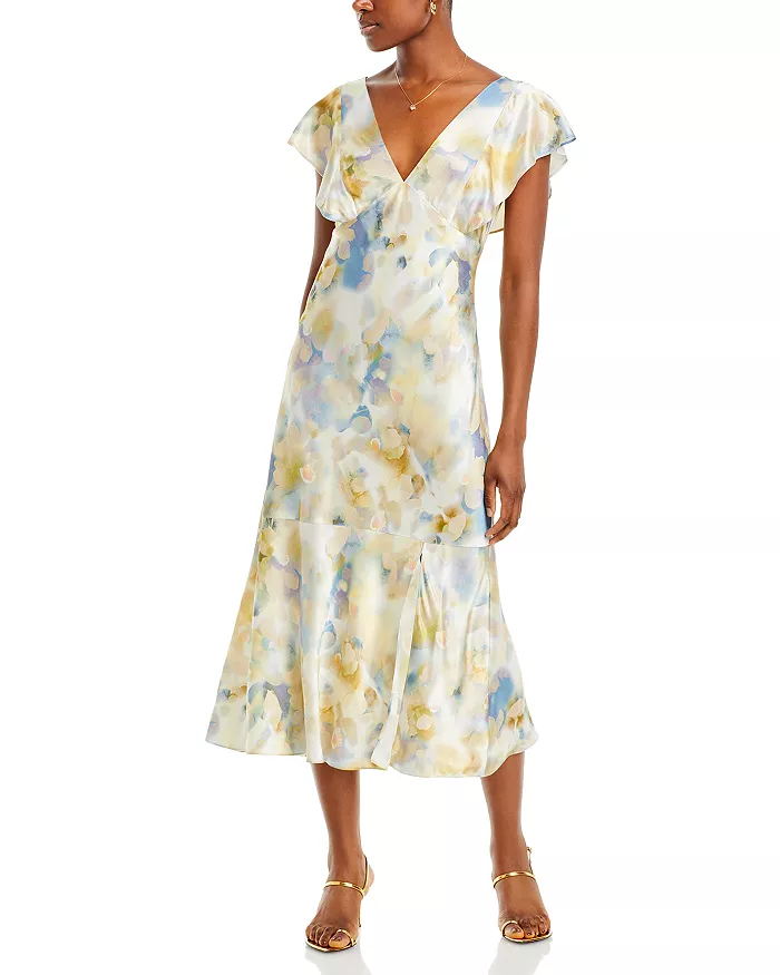 Rails Dina Satin Midi Dress