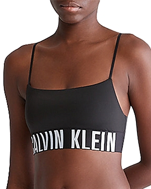Shop Calvin Klein Intense Power Micro Unlined Bralette In Black