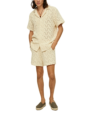 Shop Oas Relaxed Fit Altascuba Crochet Shirt In Off White