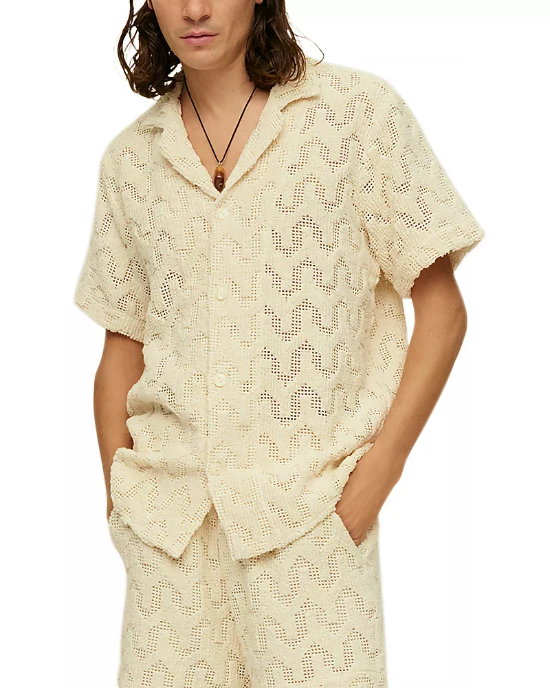 Oas Relaxed Fit Altascuba Crochet Shirt