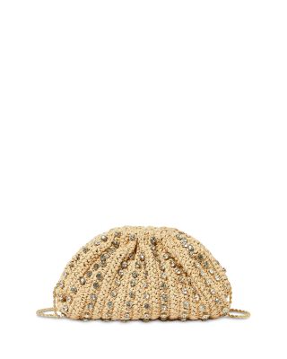 Loeffler Randall - Bailey Embellished Pleated Raffia Clutch