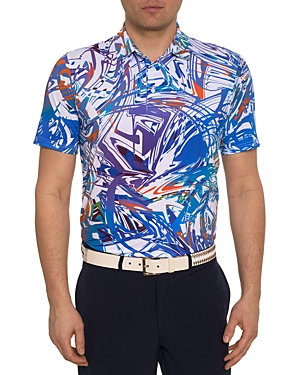 Shop Robert Graham Messina Classic Fit Polo Shirt In White