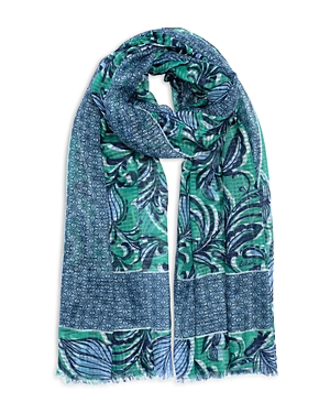 Shop Echo Tangled Vines Wrap In Green/blue