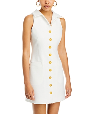 Aqua Button Down Dress - 100% Exclusive In White