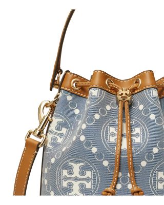 T Monogram Jacquard Bucket Bag