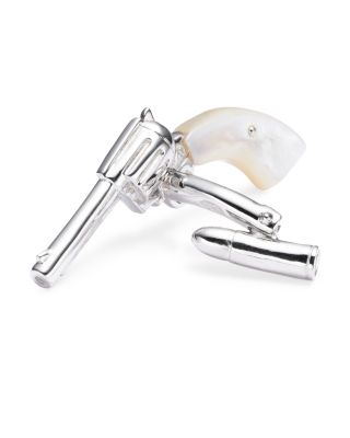 Pistol & Bullet Back Cufflinks