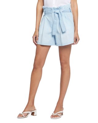 NYDJ - High Rise Paperbag Waist Shorts in Oceanfront