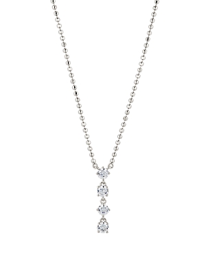 Nadri Twilight Cubic Zirconia Ball Chain Lariat Necklace in 18K Gold Plated, 16-18