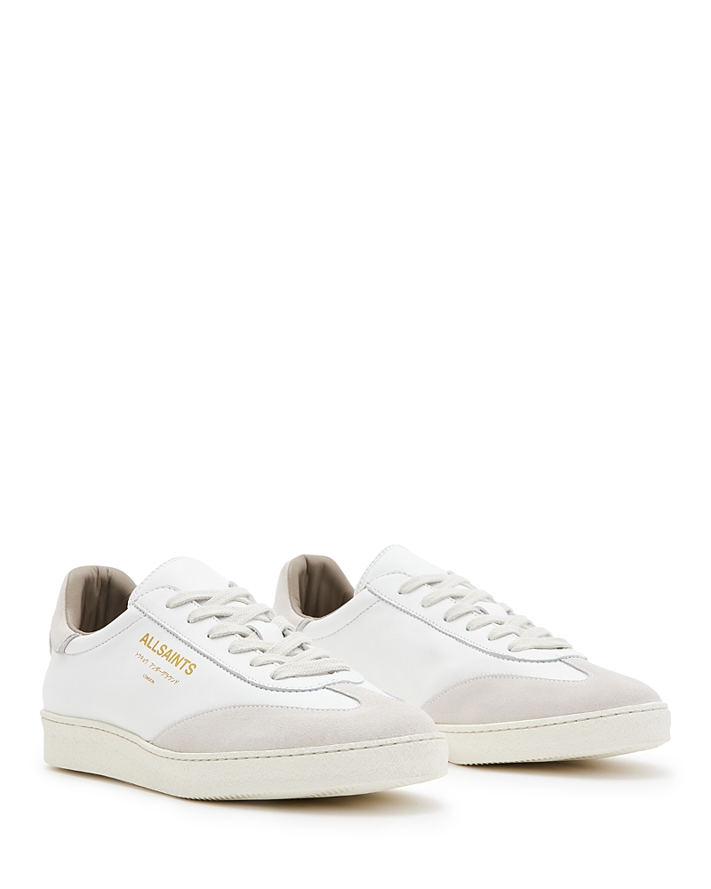 Allsaints Thelma Panelled Lace-up Sneakers In White