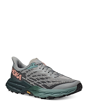 Hoka Speedgoat 5 Trail Running Shoe In Harbor Mist/spruse