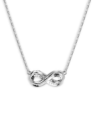 Hyperbola Infinity Pendant Necklace, 15"