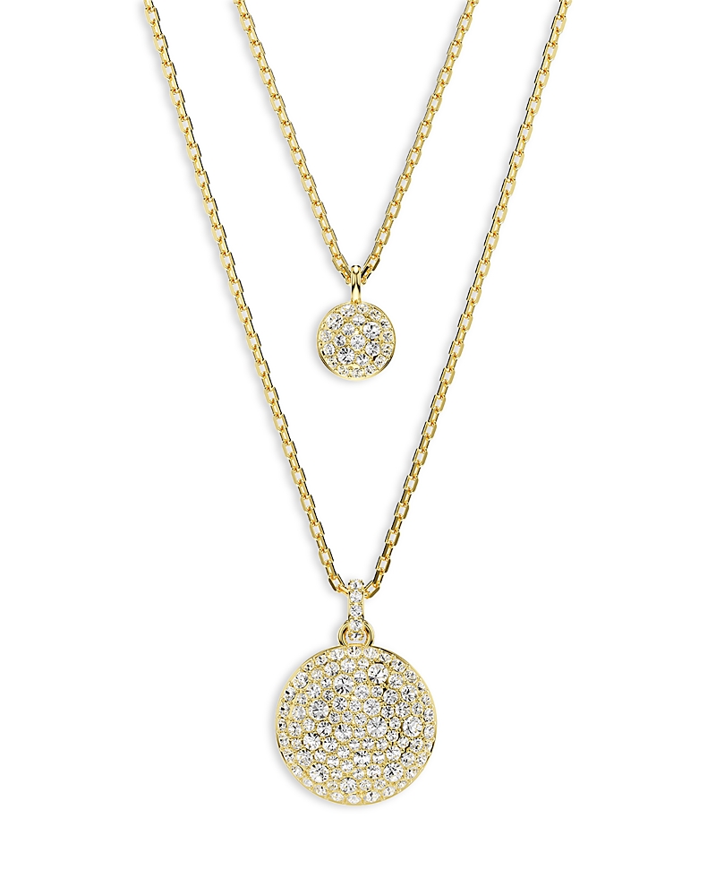 Swarovski Sublima Layered Pendant Necklace, 15