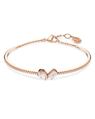 Mesmera Mixed Cut Necklace & Bangle Bracelet Set 