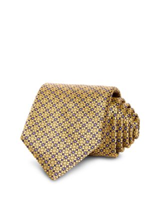 Canali Silk Classic Medallion Grid Tie