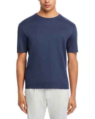 Double Layered Short Sleeve Knit Tee