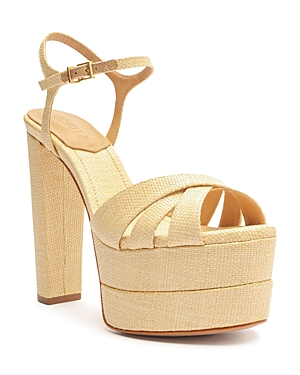 Shop Schutz Women's Keefa High Platform Sandals In Beige